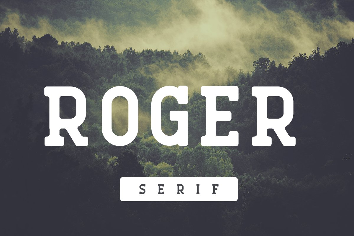 Schriftart Roger Serif